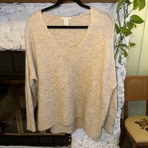 HM cream oversized sweater